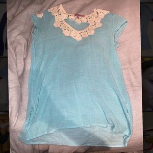 Calypso St. Barth linen aqua tunic